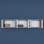 Hanah Home Armario Multiusos EA103 - 2387 Nogal y Blanco